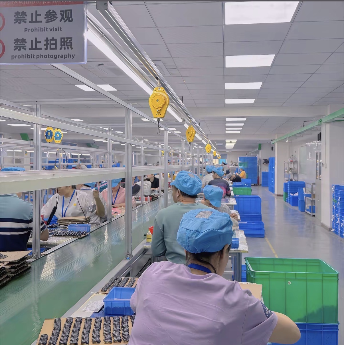 Pluzy AI toy factory in China — production view 2